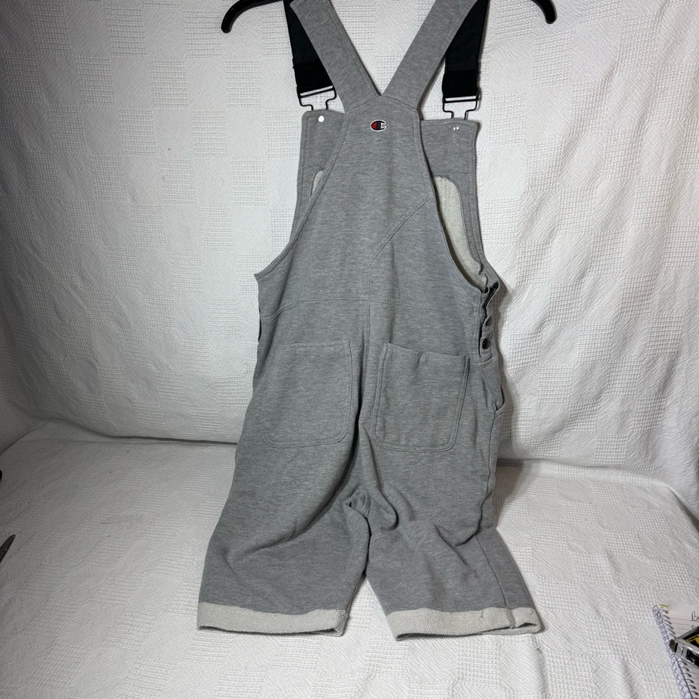 Champion French Terry‎ Overall Shorts in Heather Grey Size Small Adjust - Picture 3 of 10